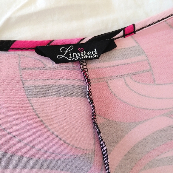 💟Yours Limited Collection Y2k pink psychedelic babydoll mini dress. Size 16UK - Picture 4 of 10